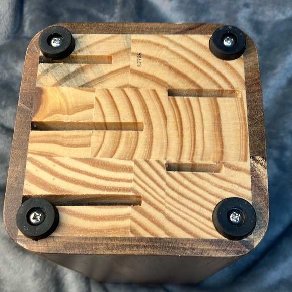 KitchenAid 5 Slot ACACIA Wood Knife Block. (No Knifes Include) - Picture 7 of 11